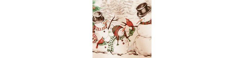 Snowman Winterland Holiday Snowflake Oval/Round Tablecloth