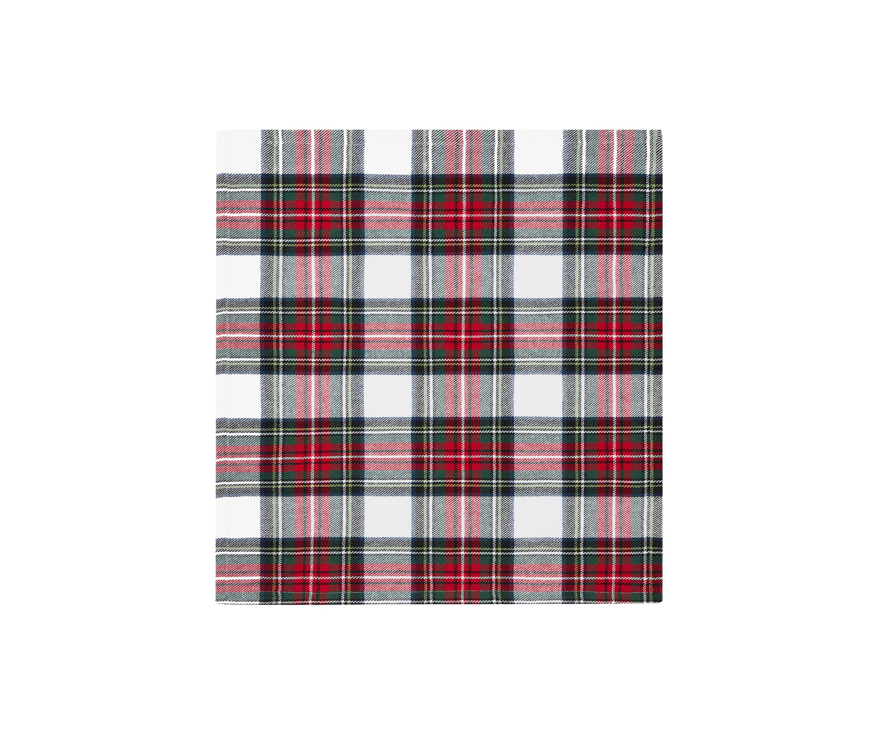 Christmas Classic Holiday Plaid Cotton Napkin Set of 8