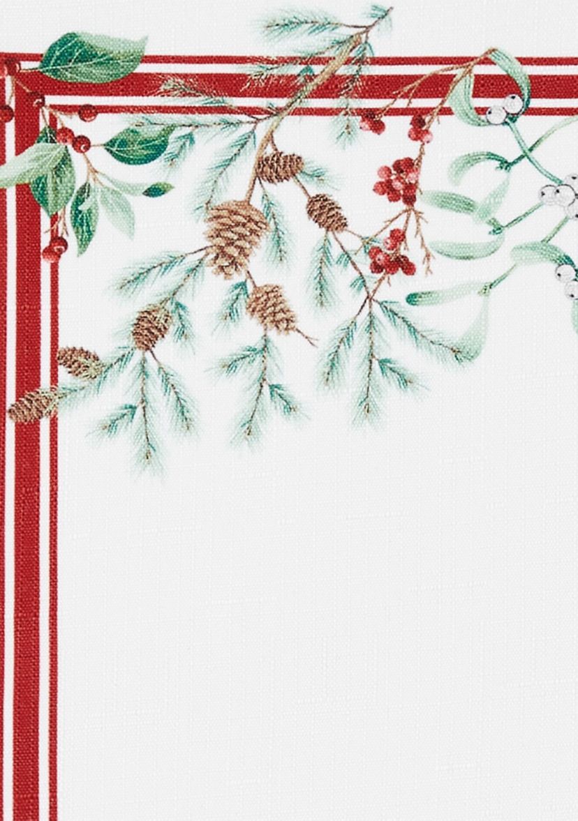 Winter Holiday Berry Fabric Napkin Set of 4