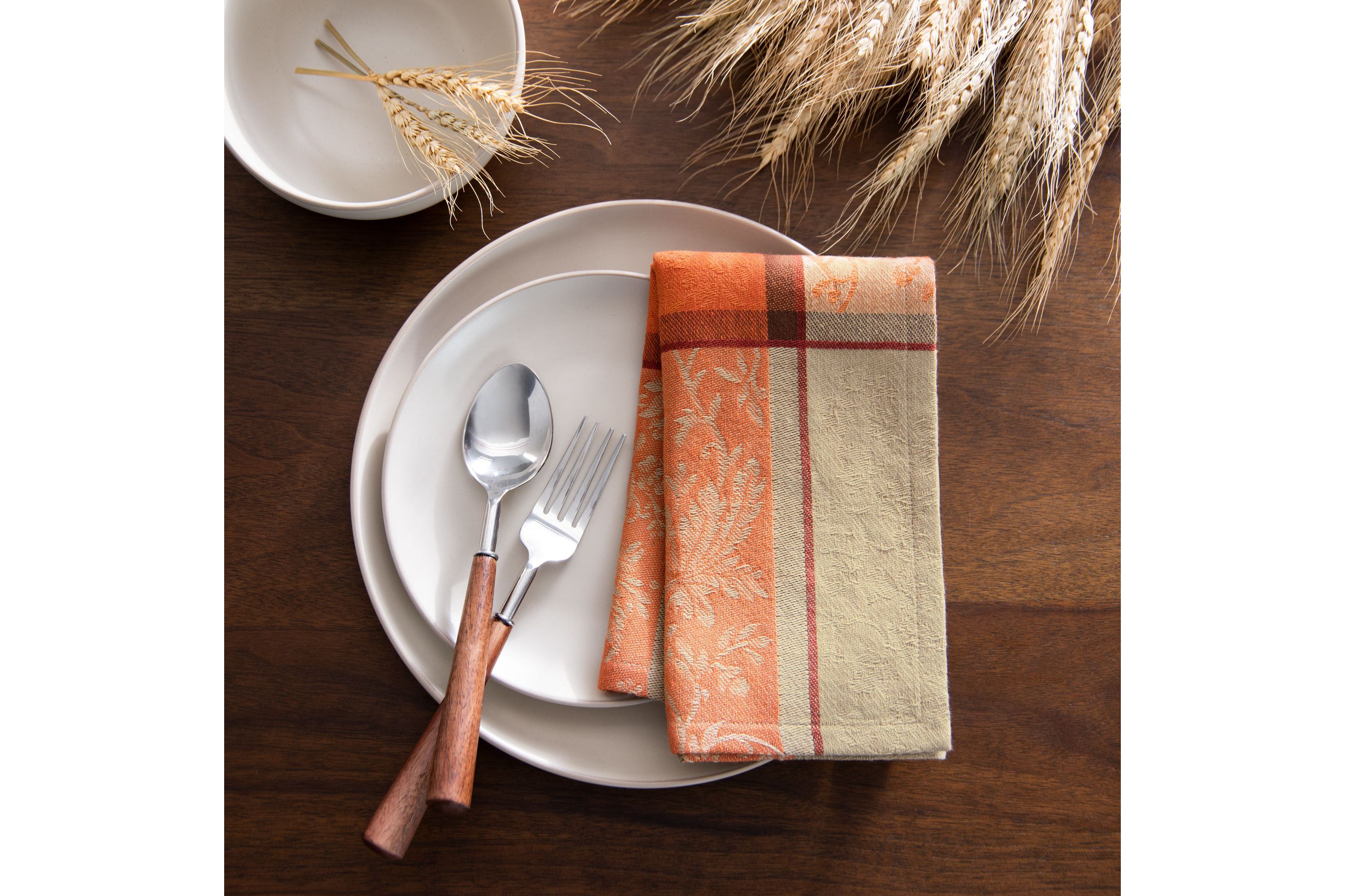 Autumnal Harvest Jacquard Napkins, Set of 8