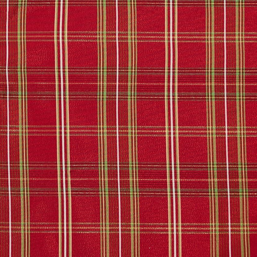 Shimmering Plaid Holiday Tree Skirt - 48" Round