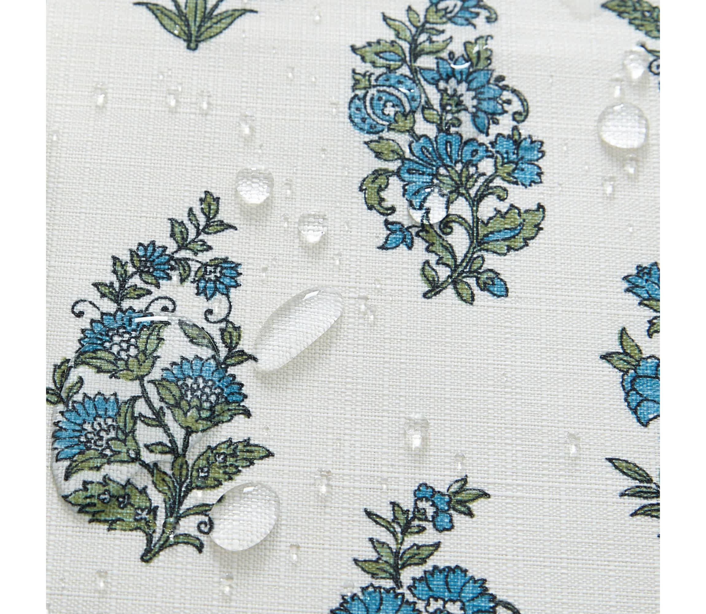 Tropez Block Print Stain & Water Resistant Indoor/Outdoor Placemats, Set of 4 - 13x19