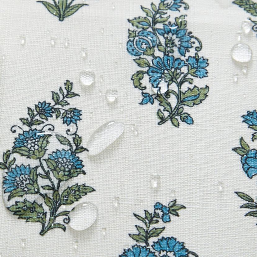 Tropez Block Print Stain & Water Resistant Indoor/Outdoor Placemats, Set of 4 - 13x19