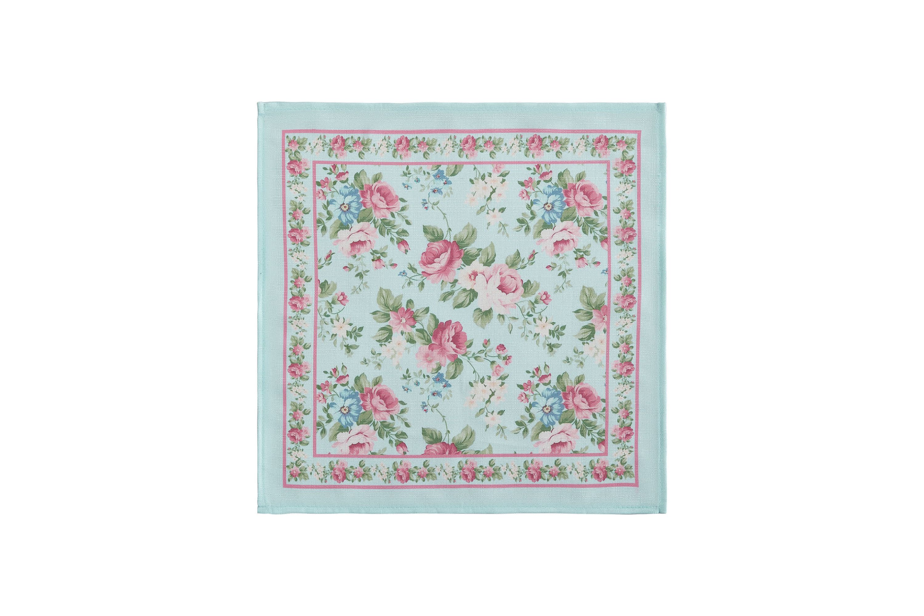 Vintage Floral Garden Napkins, Set of 4