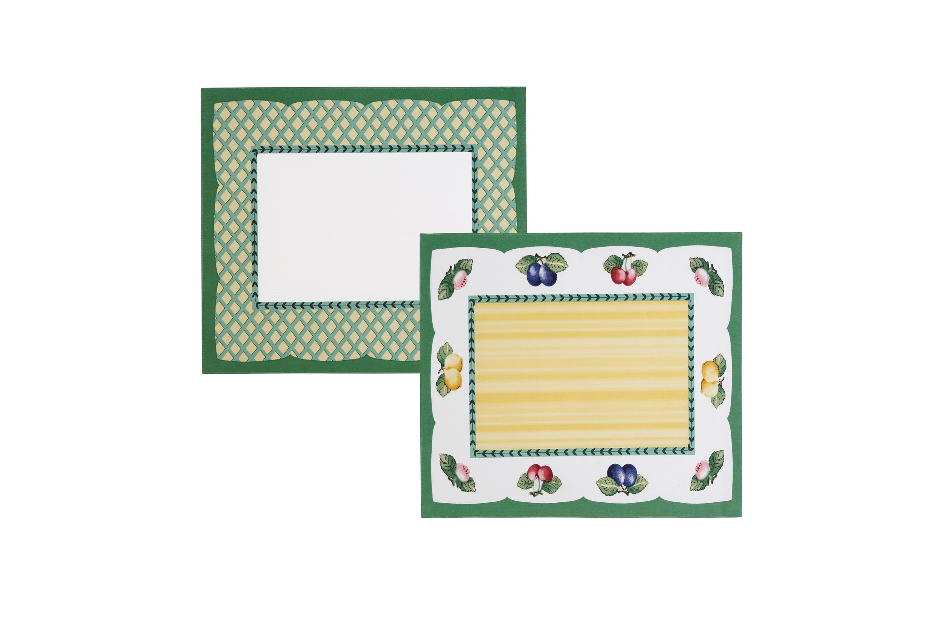 Villeroy & Boch French Garden Stain and Water Resistant Placemats, Set of 4 - 14x20