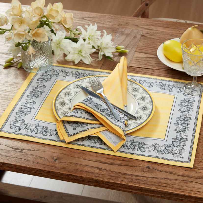 Villeroy & Boch Audun Stain and Water Resistant Placemats, Set of 4 - 14x20