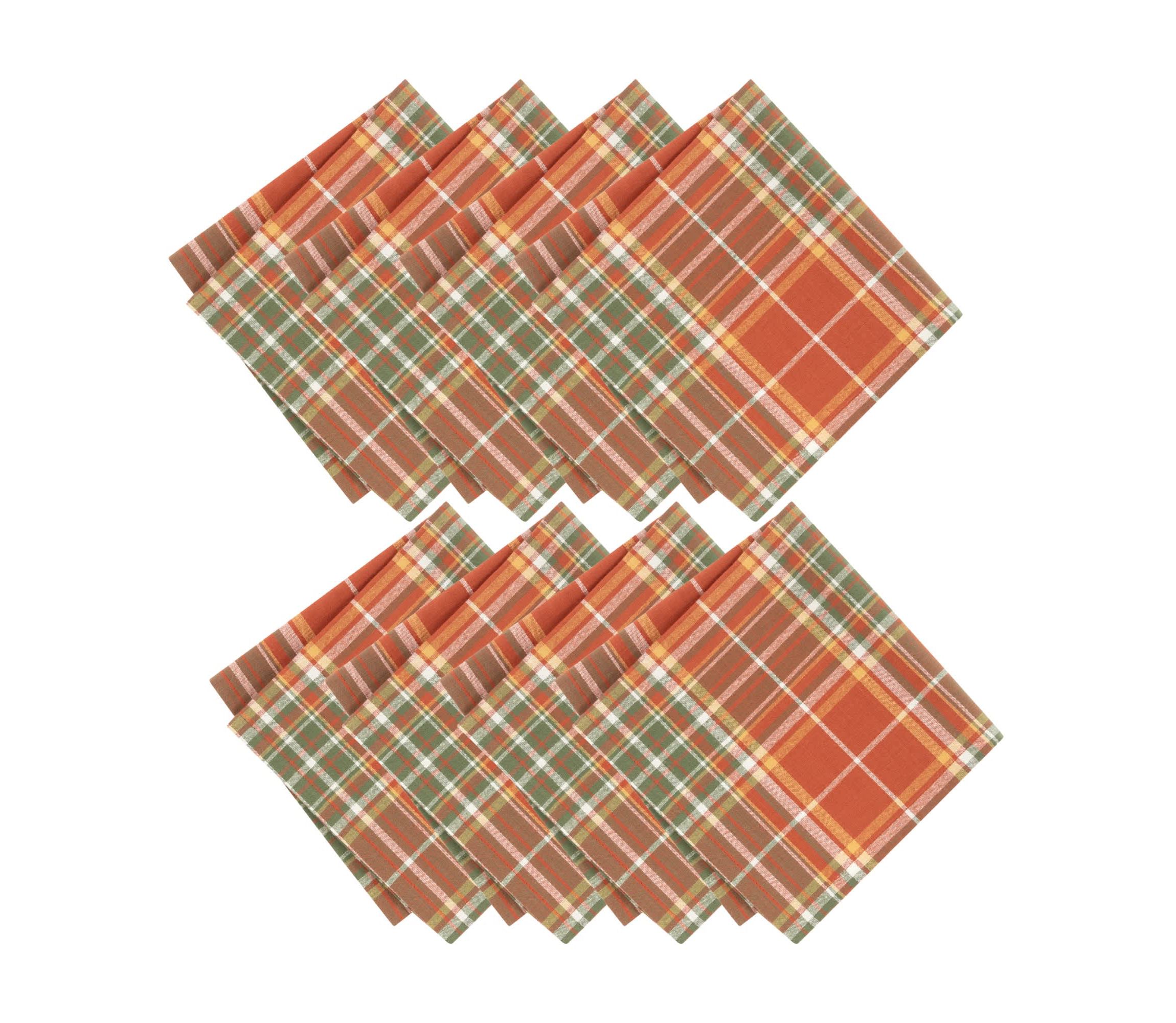 Hawley Plaid Harvest Napkins, Set of 8