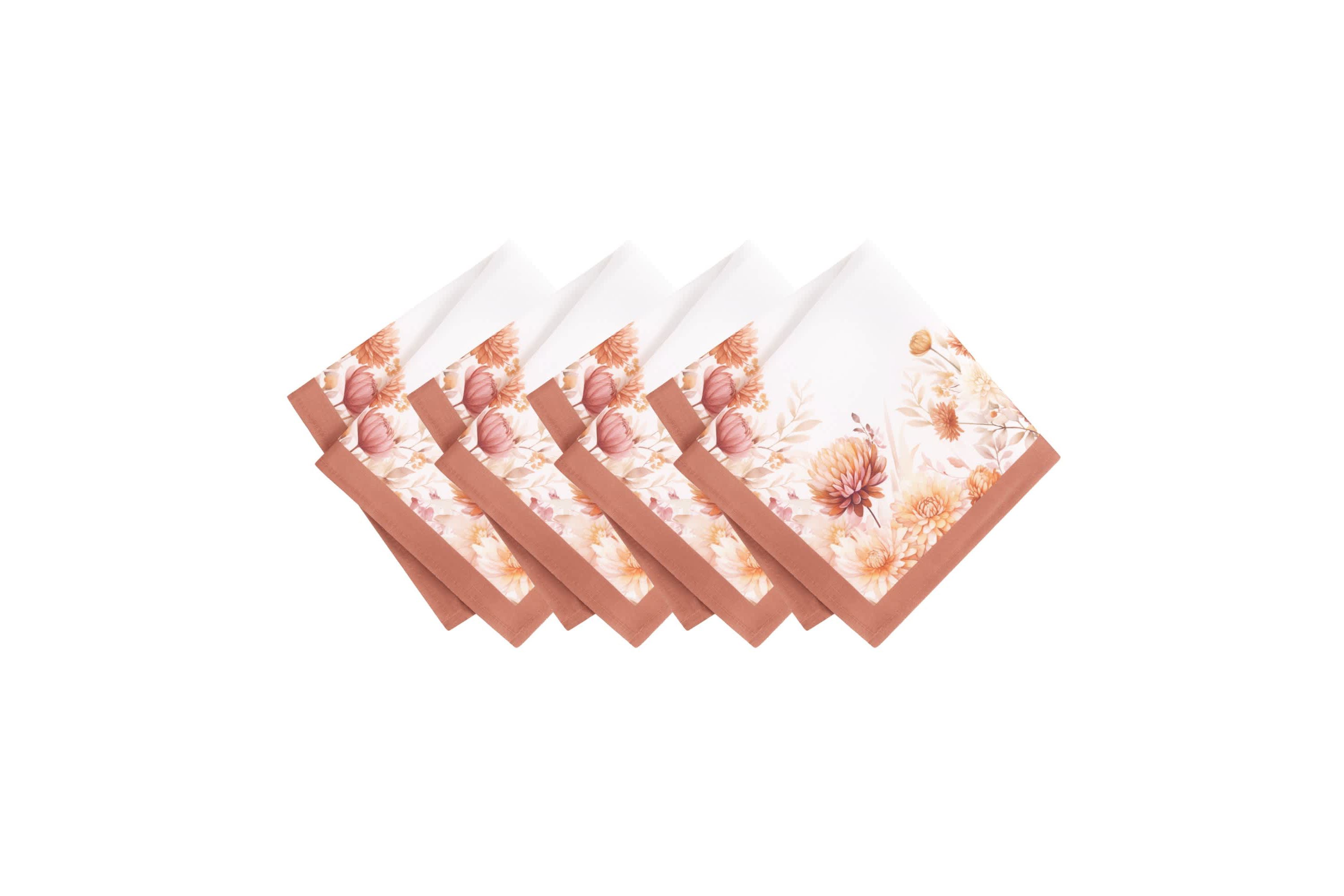 Autumn Blooms Napkins, Set of 4
