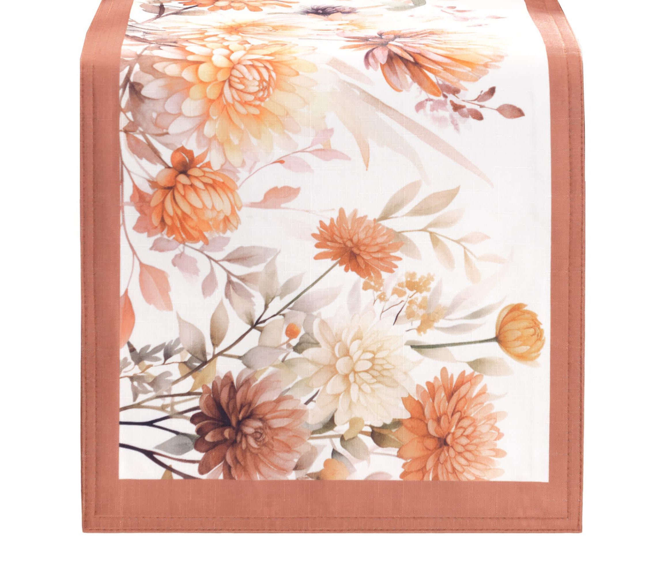 Autumn Blooms Table Runner - 13x70