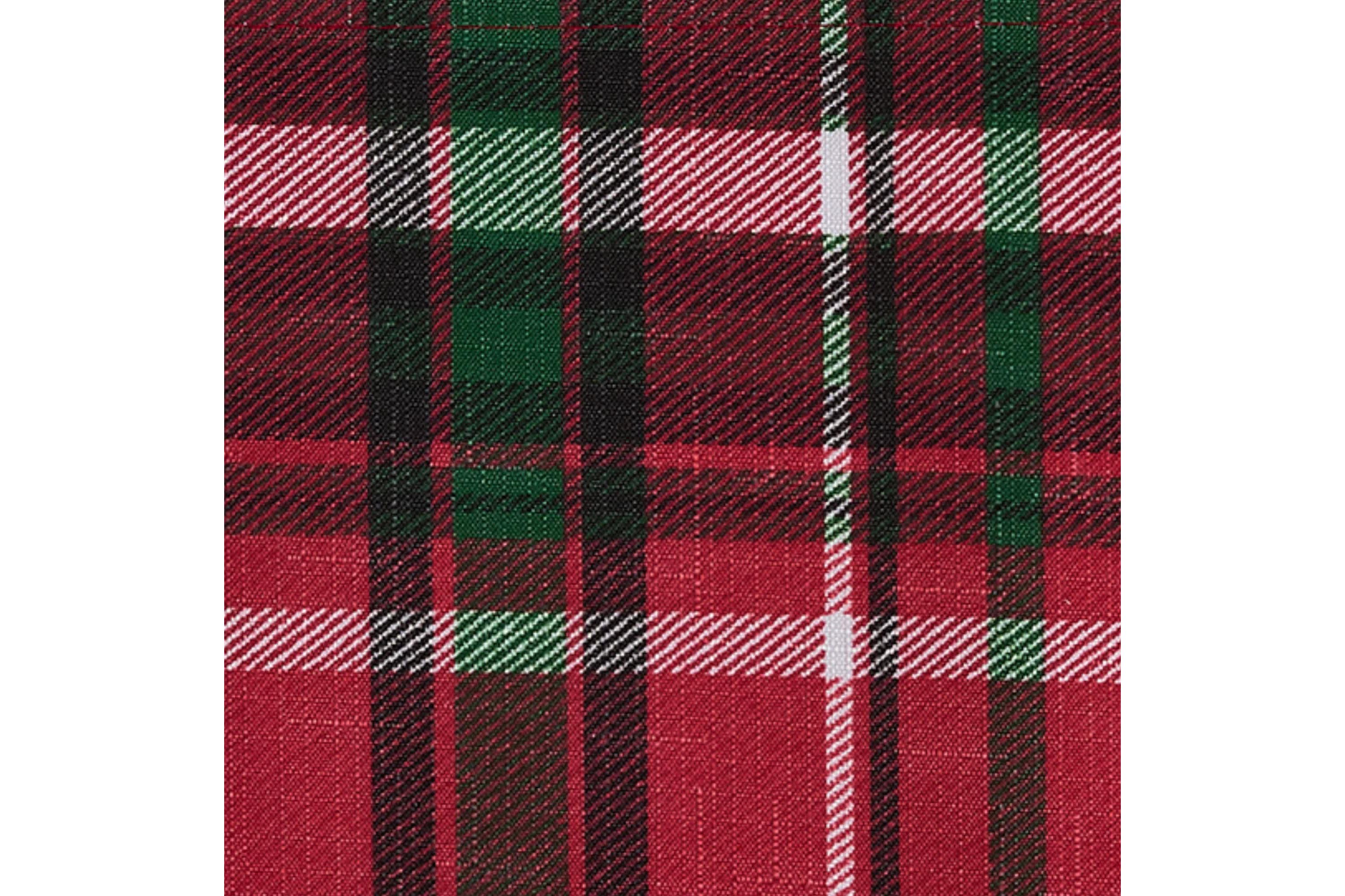 Pocono Plaid Holiday Fabric Placemats, Set of 4 - 13x19