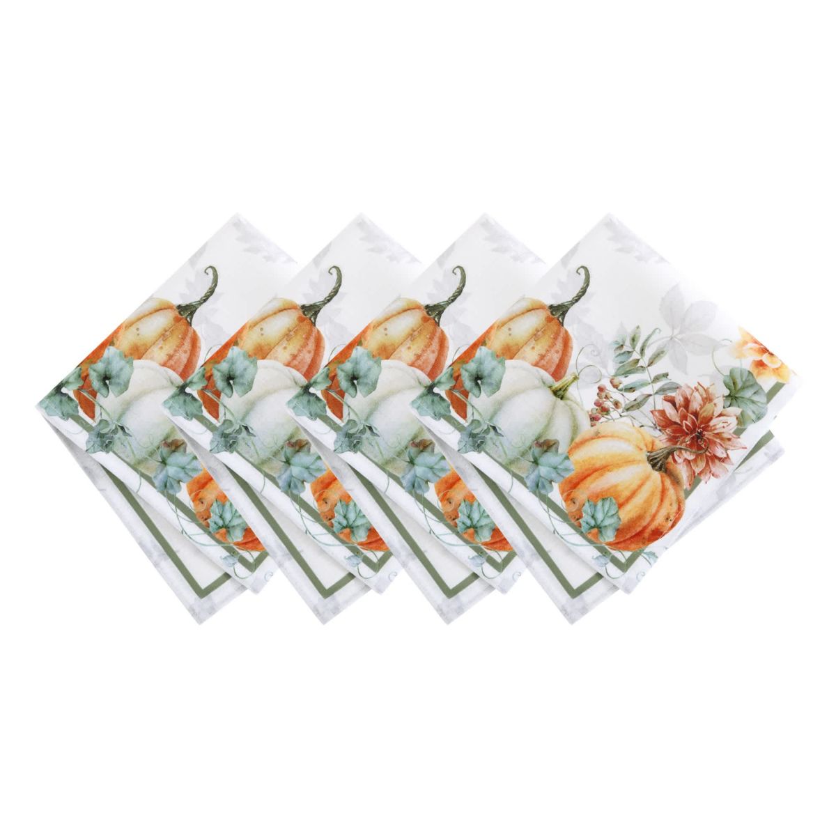 Pumpkin Harvest Vine Napkins, Set of 4