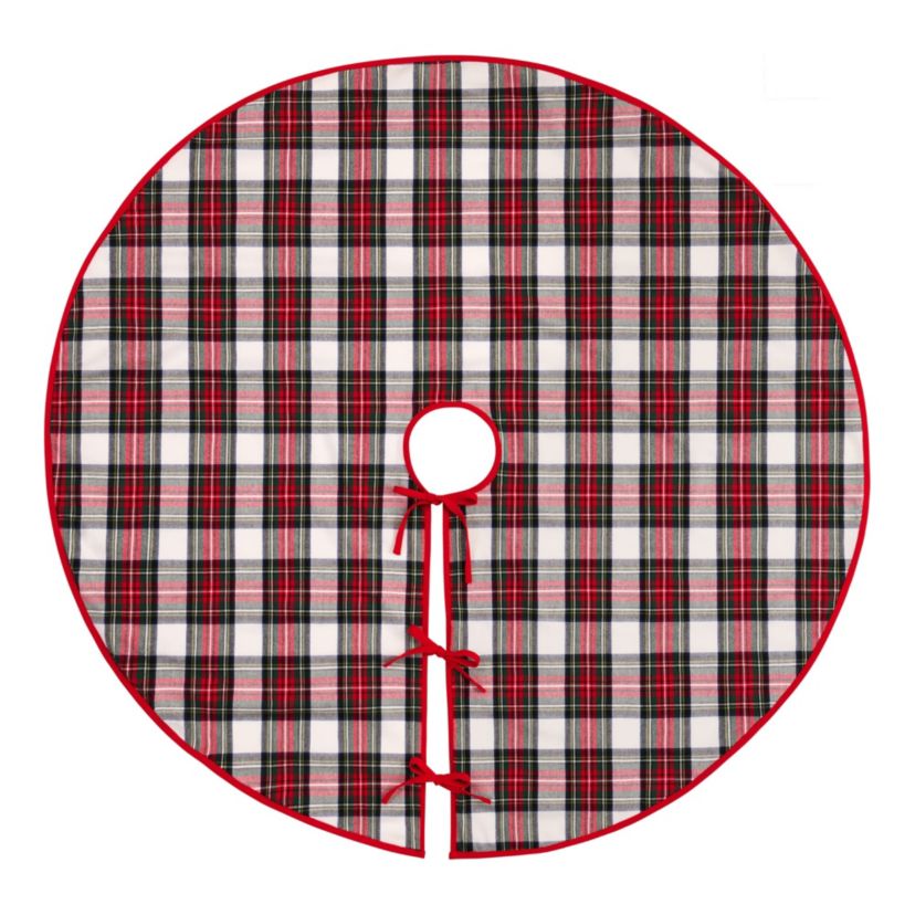 Christmas Classic Holiday Plaid Tree Skirt - 48" Round