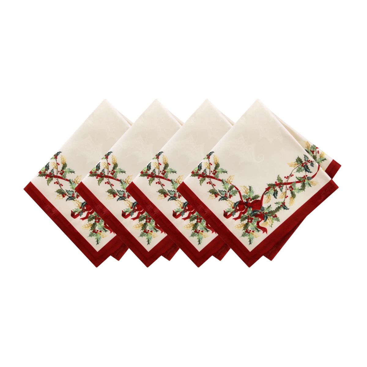 Villeroy & Boch Winter Bows & Garland Napkins, Set of 4