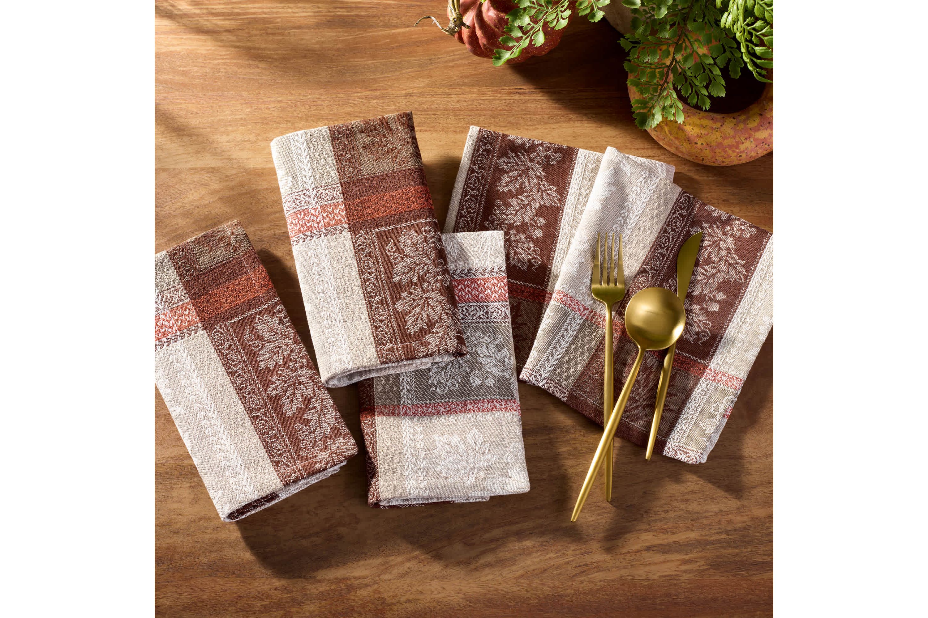 Windswept Harvest Jacquard Napkin, Set of 8
