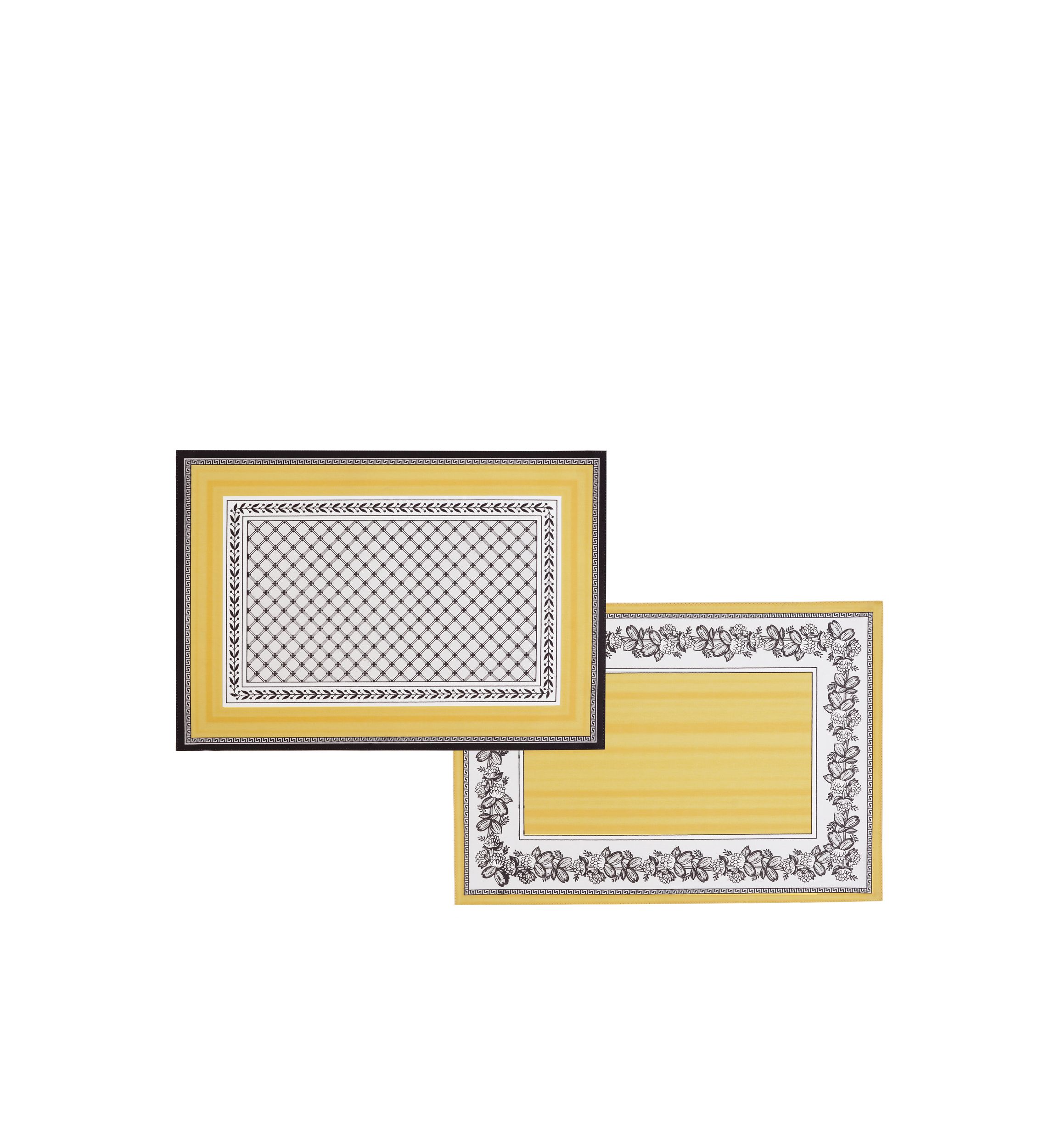 Villeroy and Boch Audun Cotton Fabric Reversible Set of 4 Placemats - 14x20