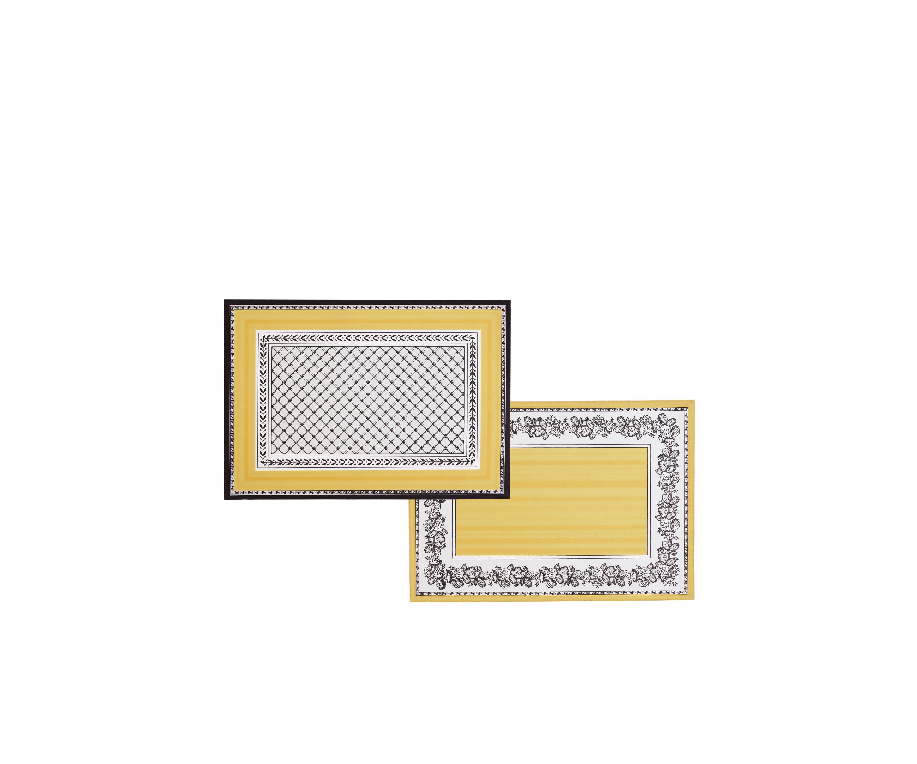 Villeroy and Boch Audun Cotton Fabric Reversible Set of 4 Placemats - 14x20