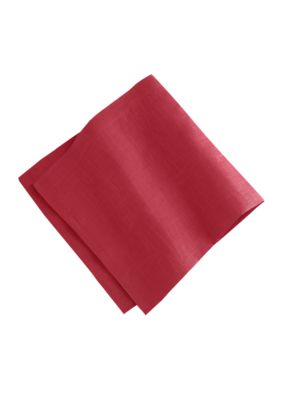 Villeroy & Boch La Classica Luxury Linen Fabric Napkins - Set of 4, Red