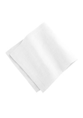 Villeroy & Boch La Classica Luxury Linen Fabric Napkins - Set of 4, White