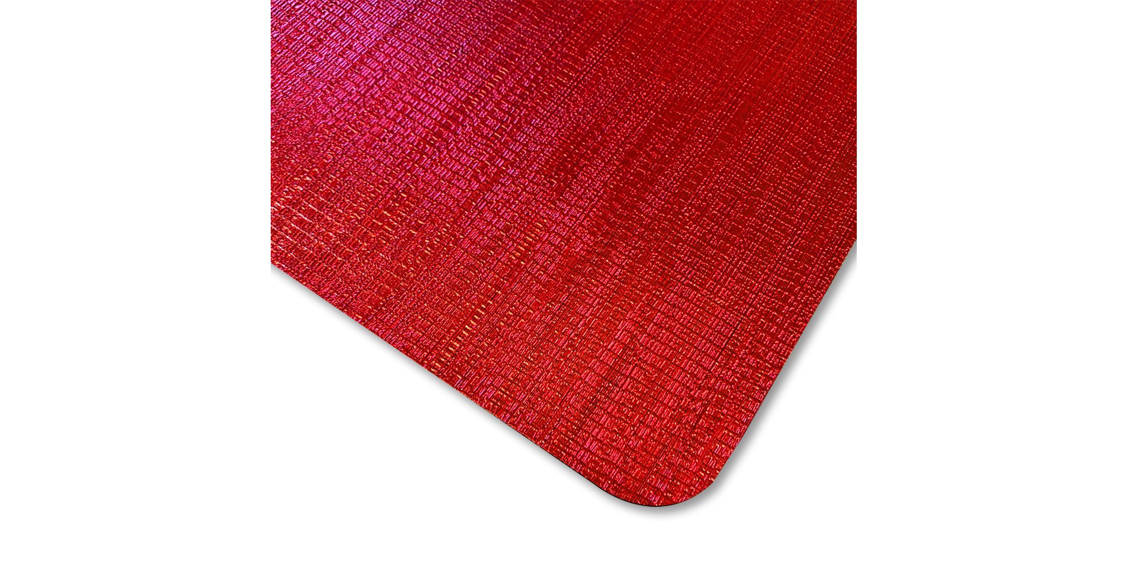 Metallic Galaxy Vinyl Smooth Linear Striped Textured Reversible 12" x 18" Rectangular Placemat Set of 4