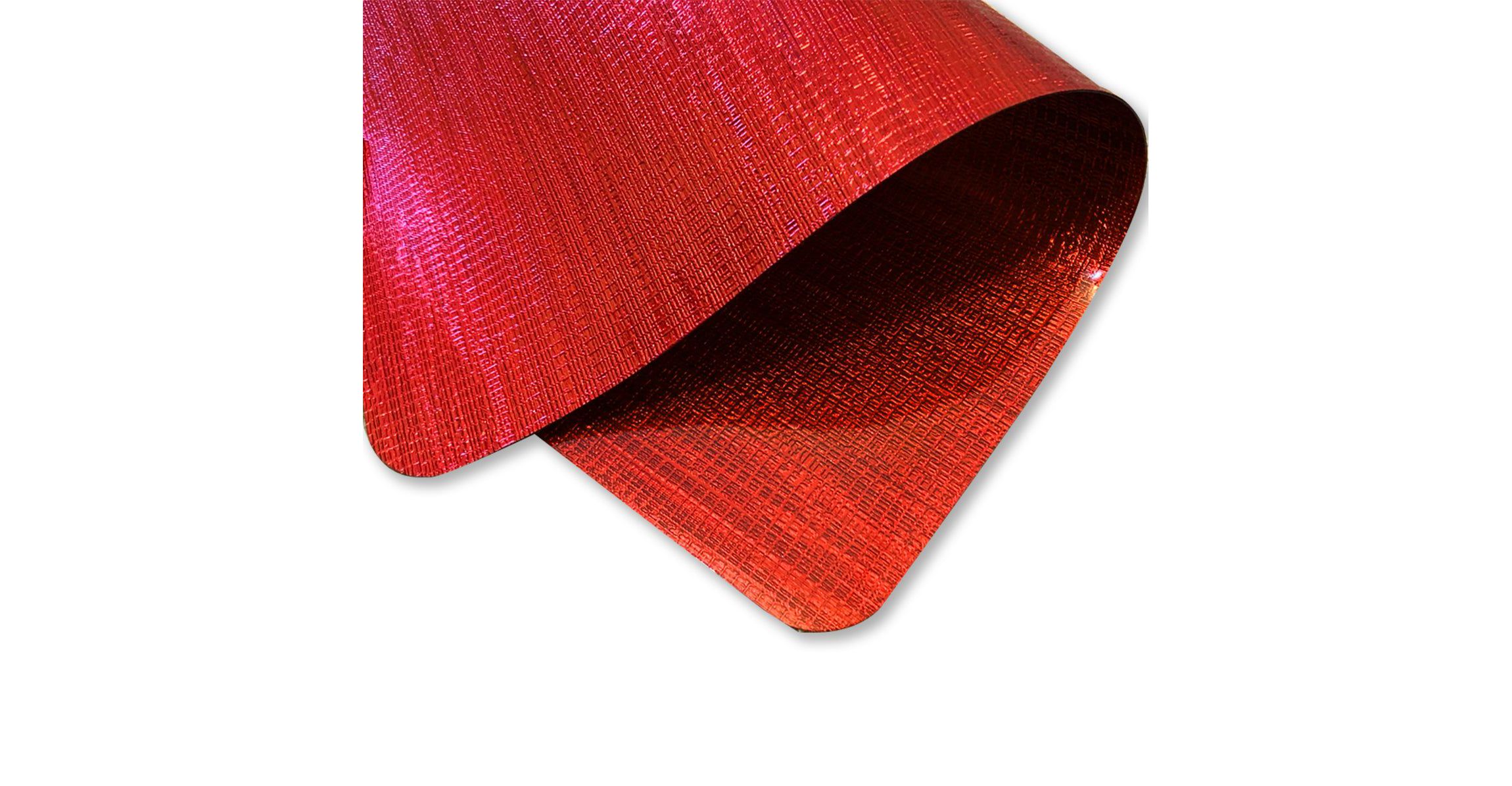 Metallic Galaxy Vinyl Smooth Linear Striped Textured Reversible 12" x 18" Rectangular Placemat Set of 4
