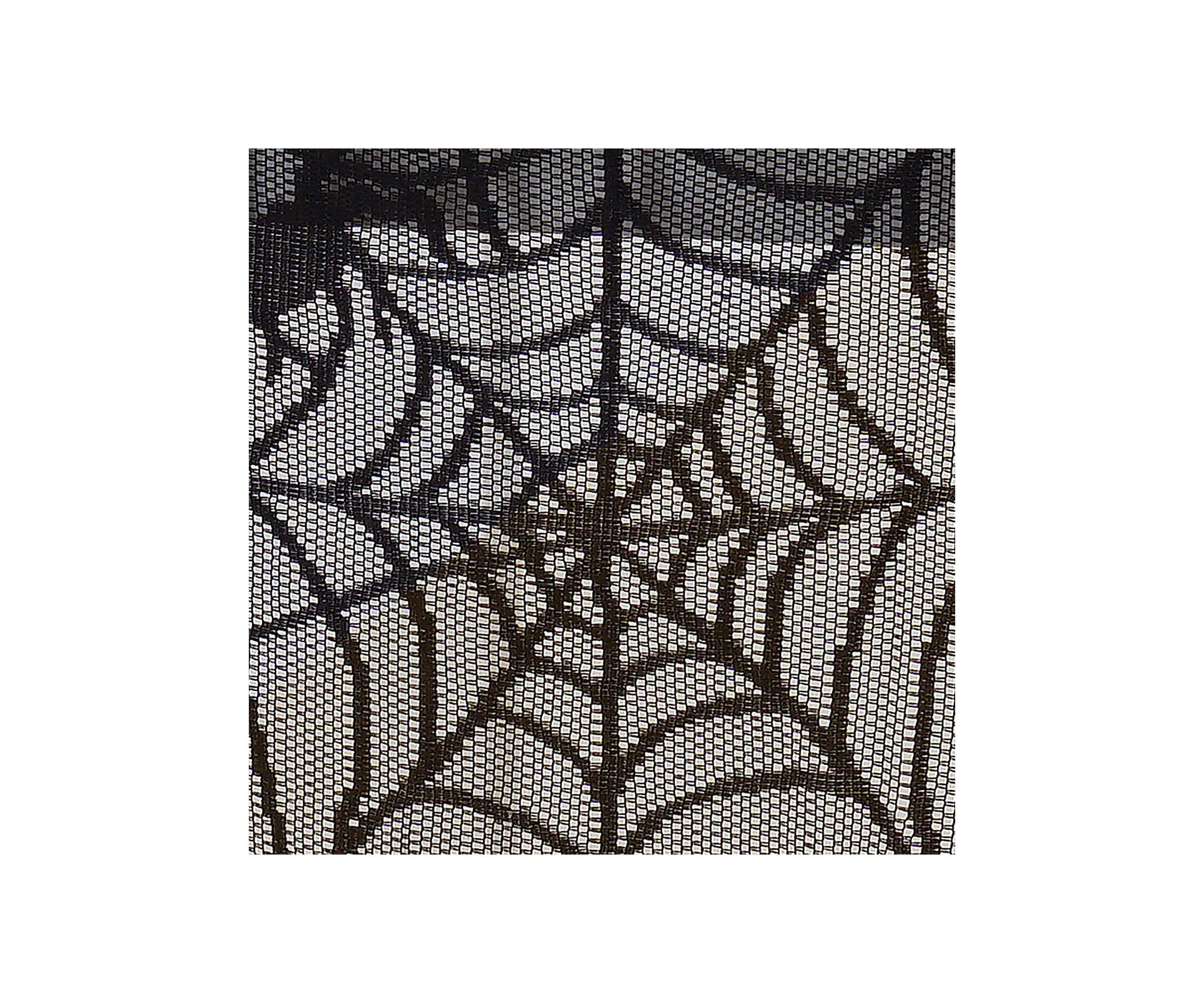 Crawling Halloween Spider Lace Table Runner and Mantle Scarf - 13" x 70"