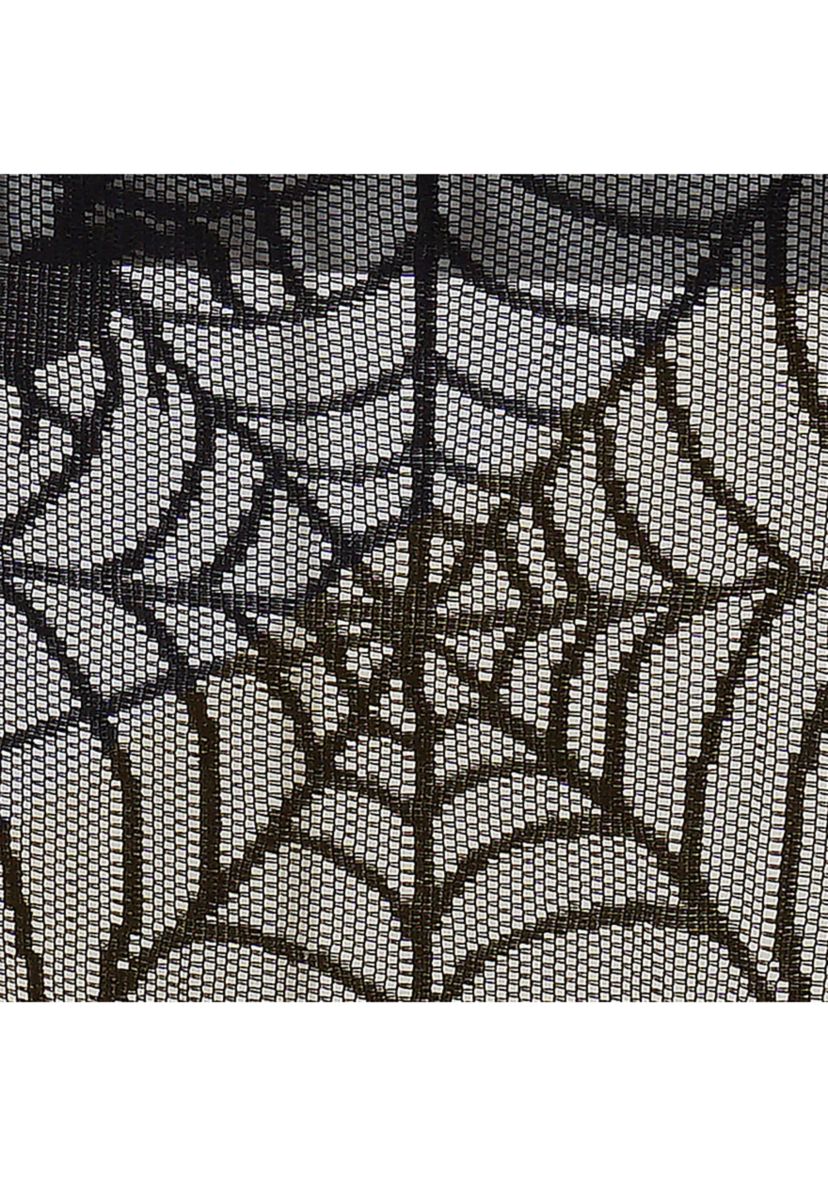 Crawling Halloween Spider Lace Table Runner and Mantle Scarf - 13" x 70"