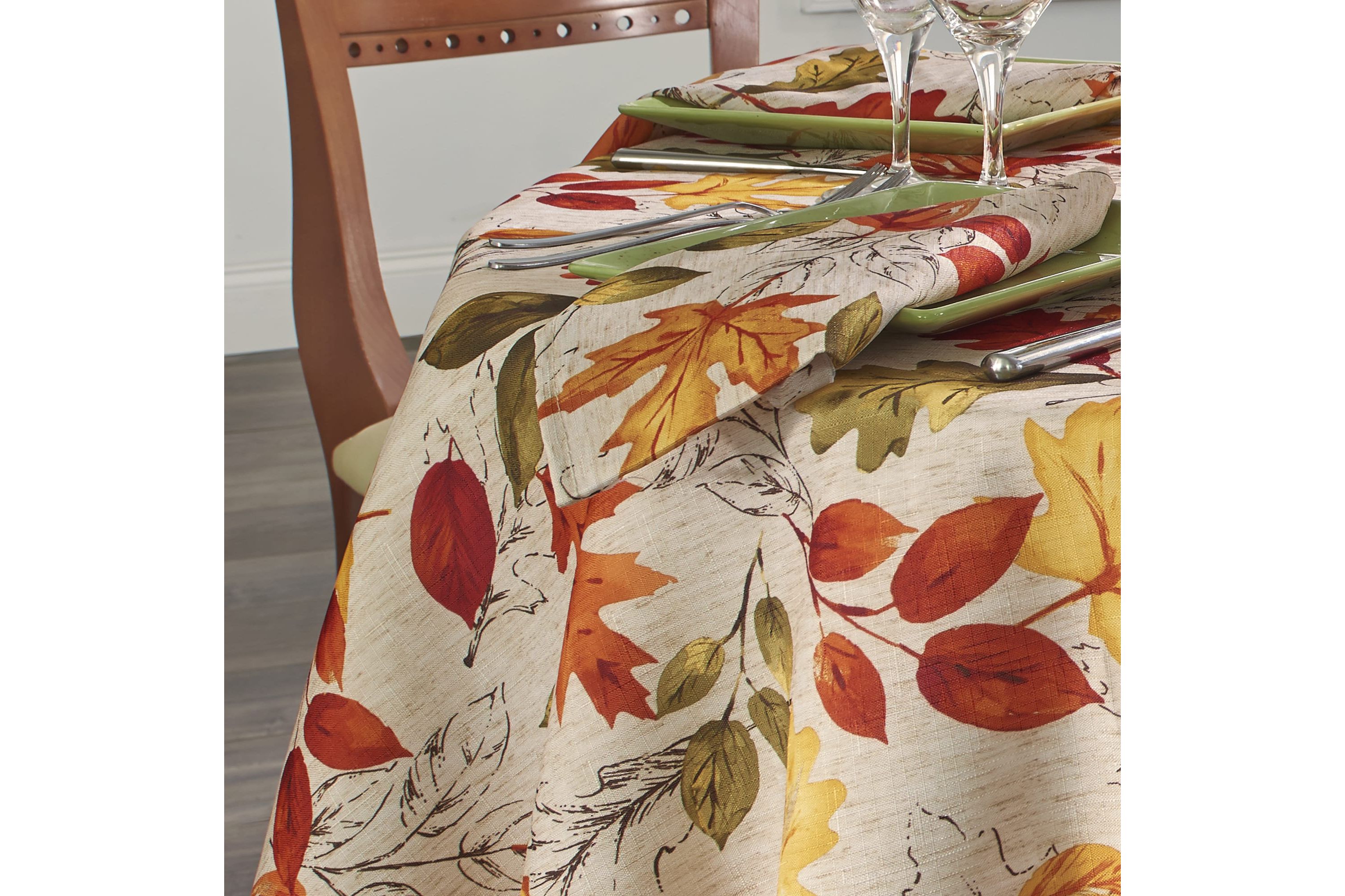 Autumn Leaves Fall Printed Napkins, Set of 8