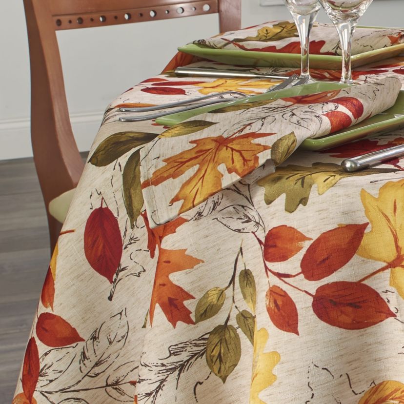 Autumn Leaves Fall Printed Napkins, Set of 8
