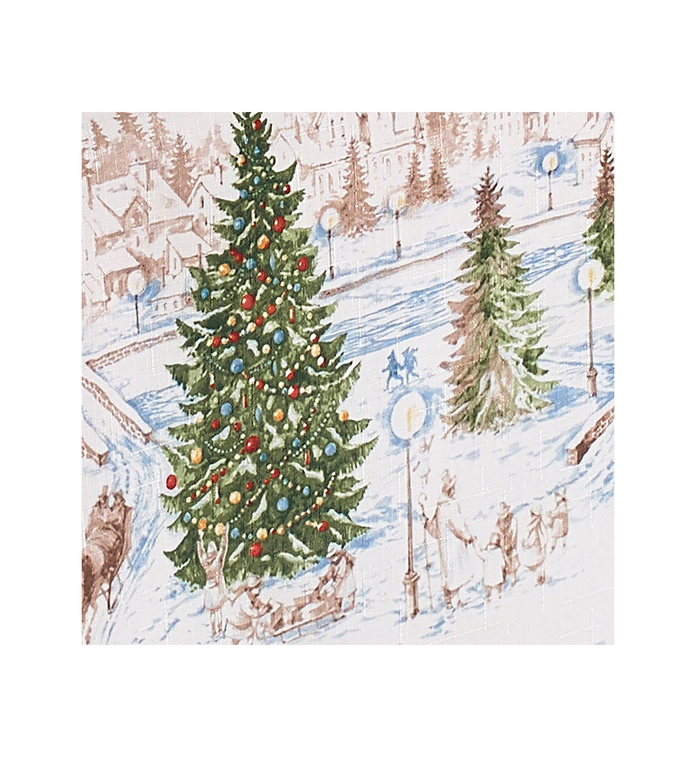 Santa’s Snowy Sleighride Placemat, Set of 4 - 13" x 19"