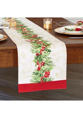 Elrene Holly Traditions Holiday Table Runner - 13