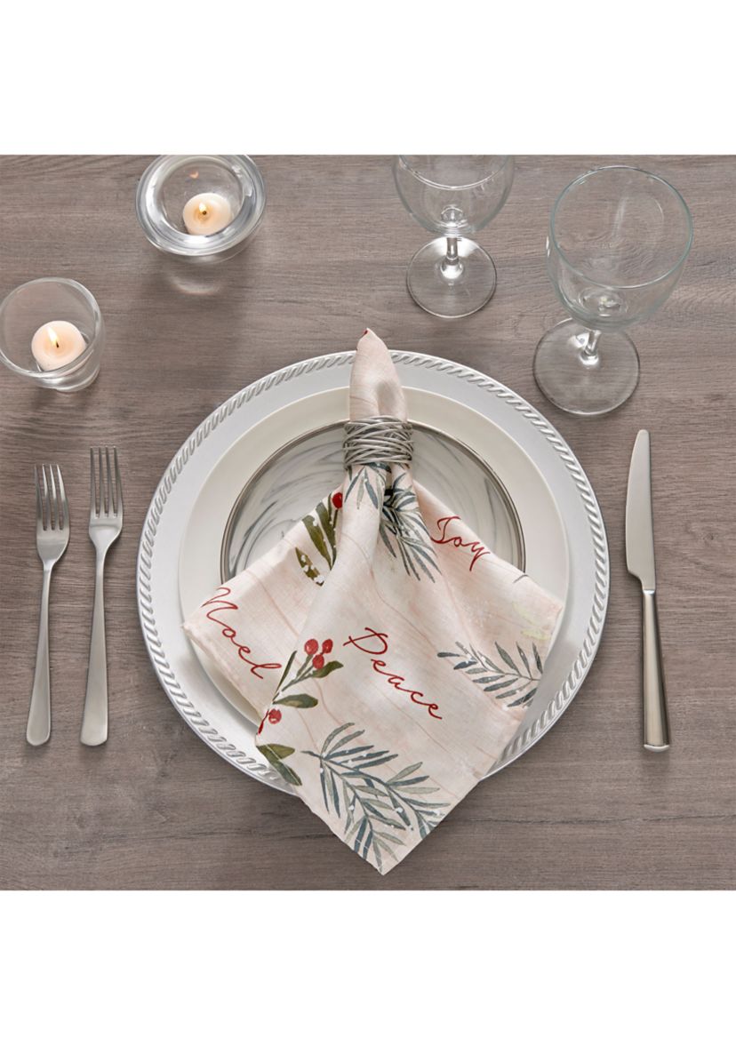 Holiday Tree Trimmings Napkins, Set of 4