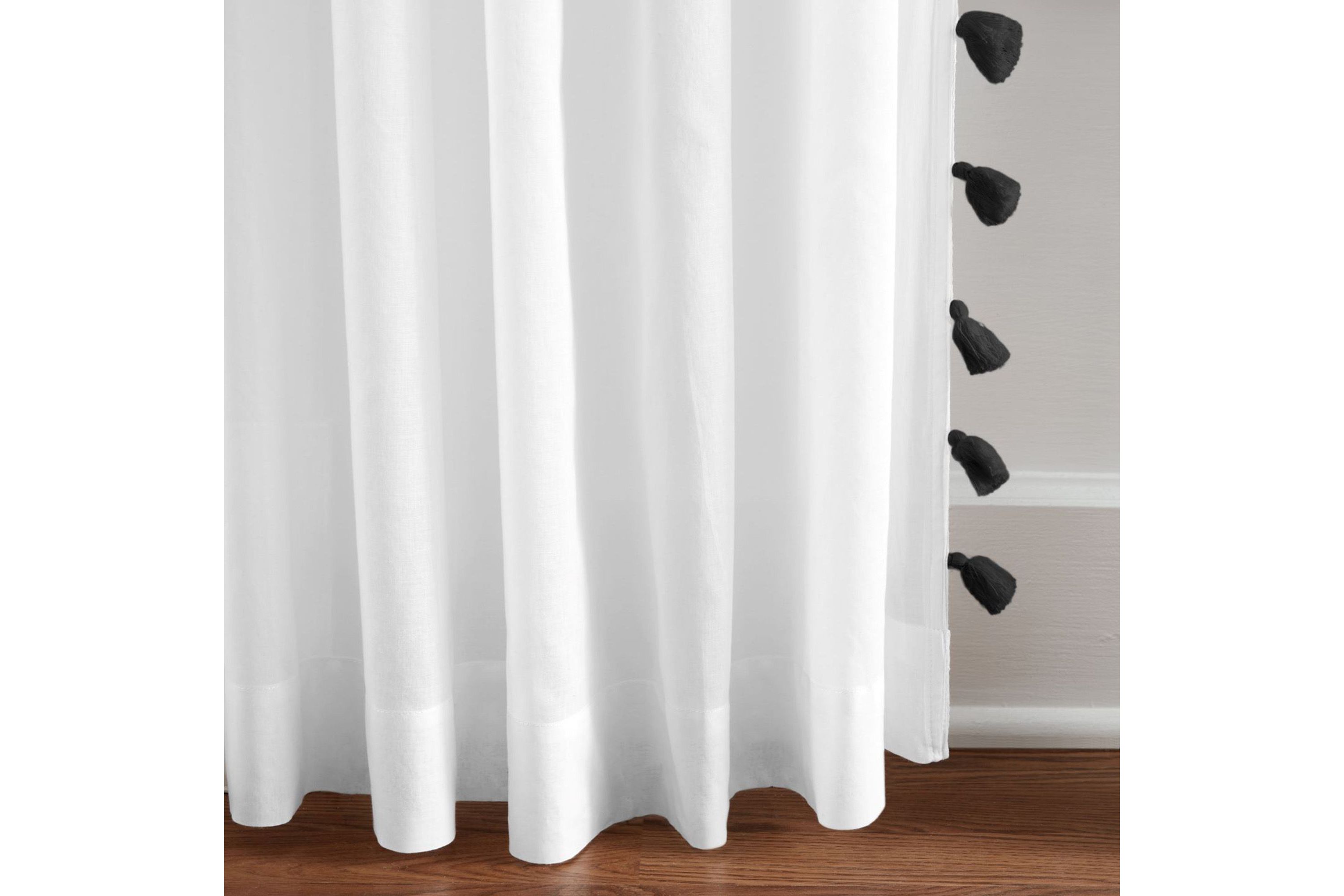 Bianca Semi-Sheer Window Curtain with Tassels