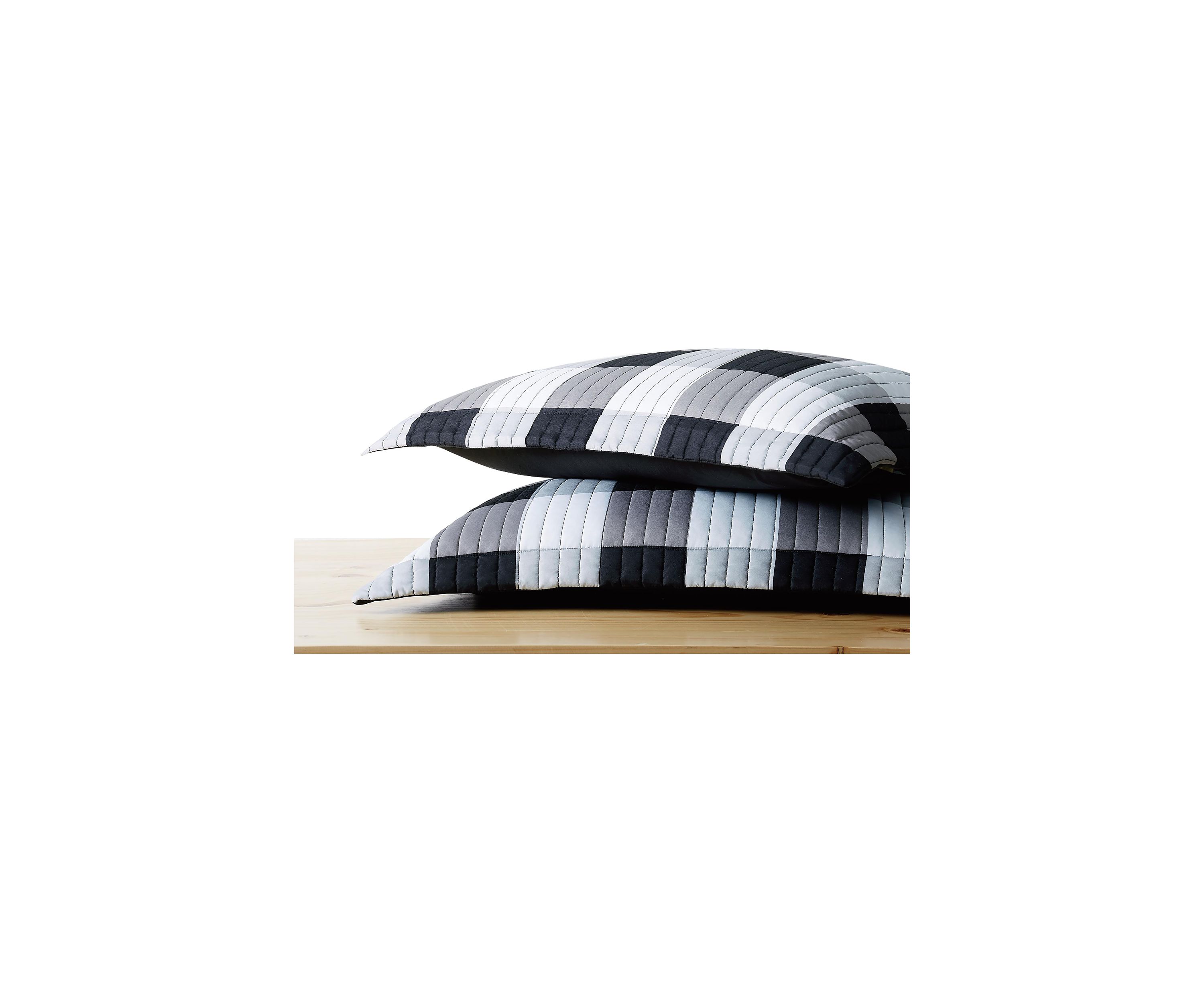 Truly Soft Everyday Buffalo Plaid Black King XL Quilt Set