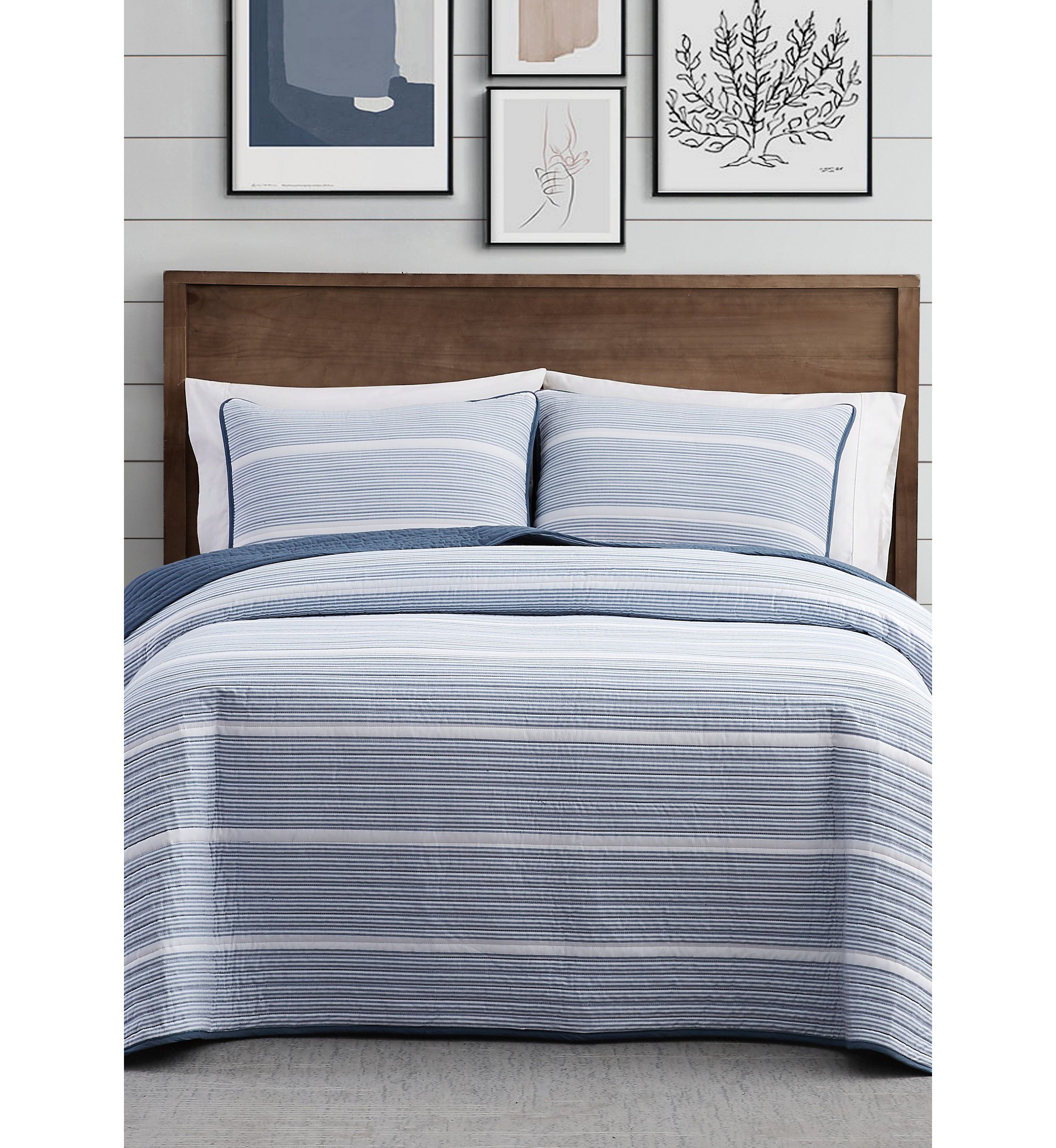 Niari Yarn Dye Stripe Quilt Set