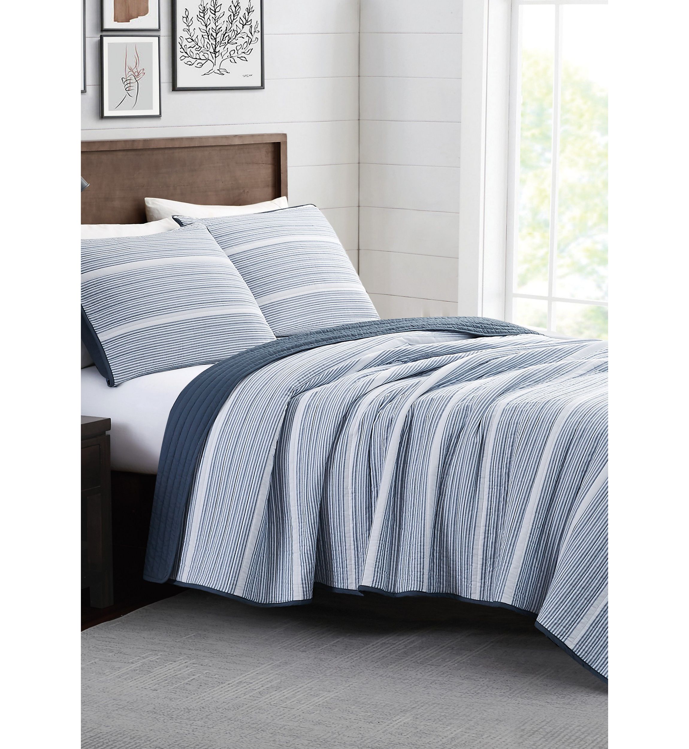 Niari Yarn Dye Stripe Quilt Set