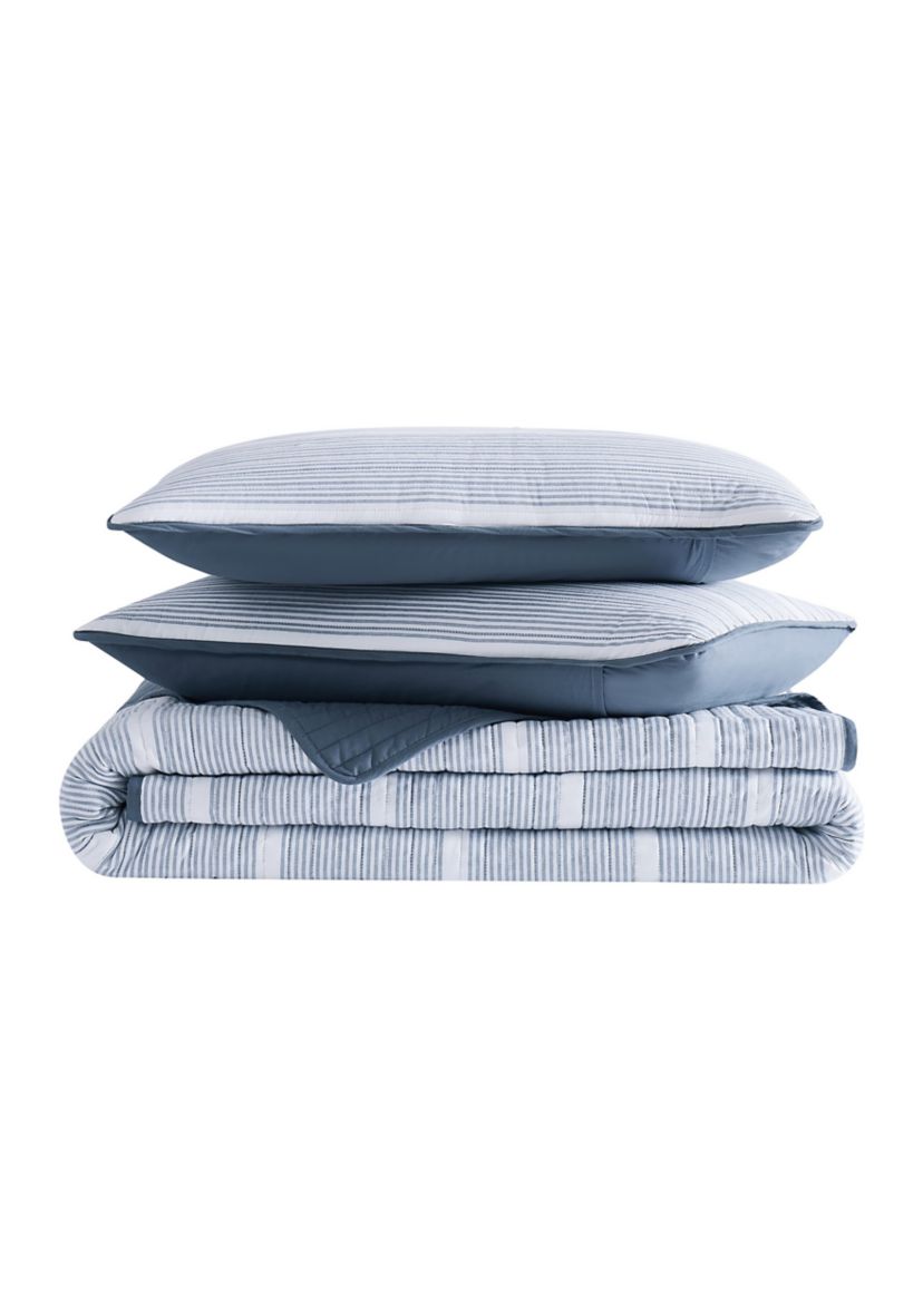 Niari Yarn Dye Stripe Quilt Set