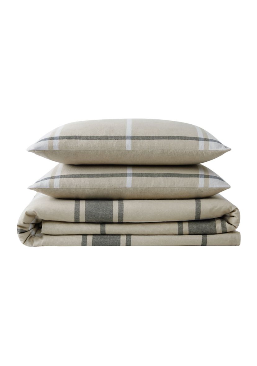 Preston Plaid Flannel Comforter Set