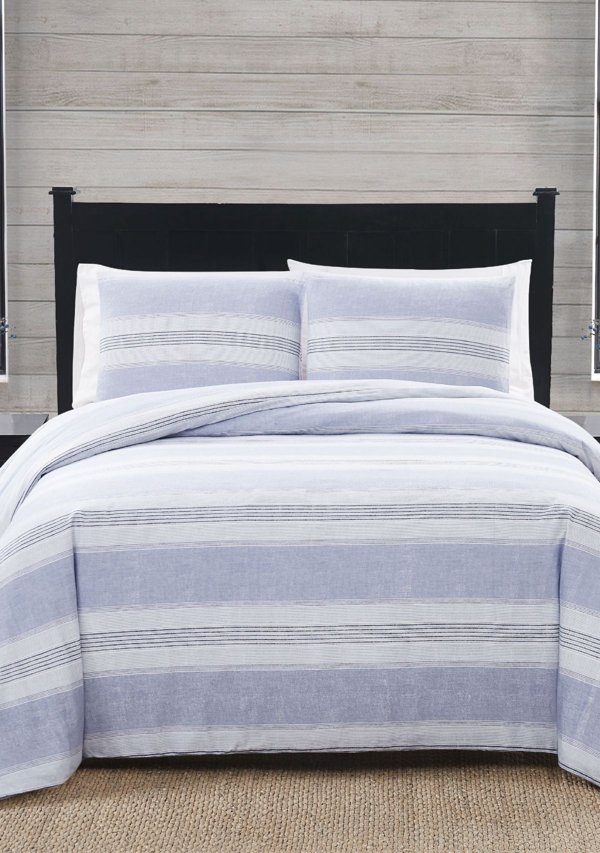 Stripe Flannel Comforter Set