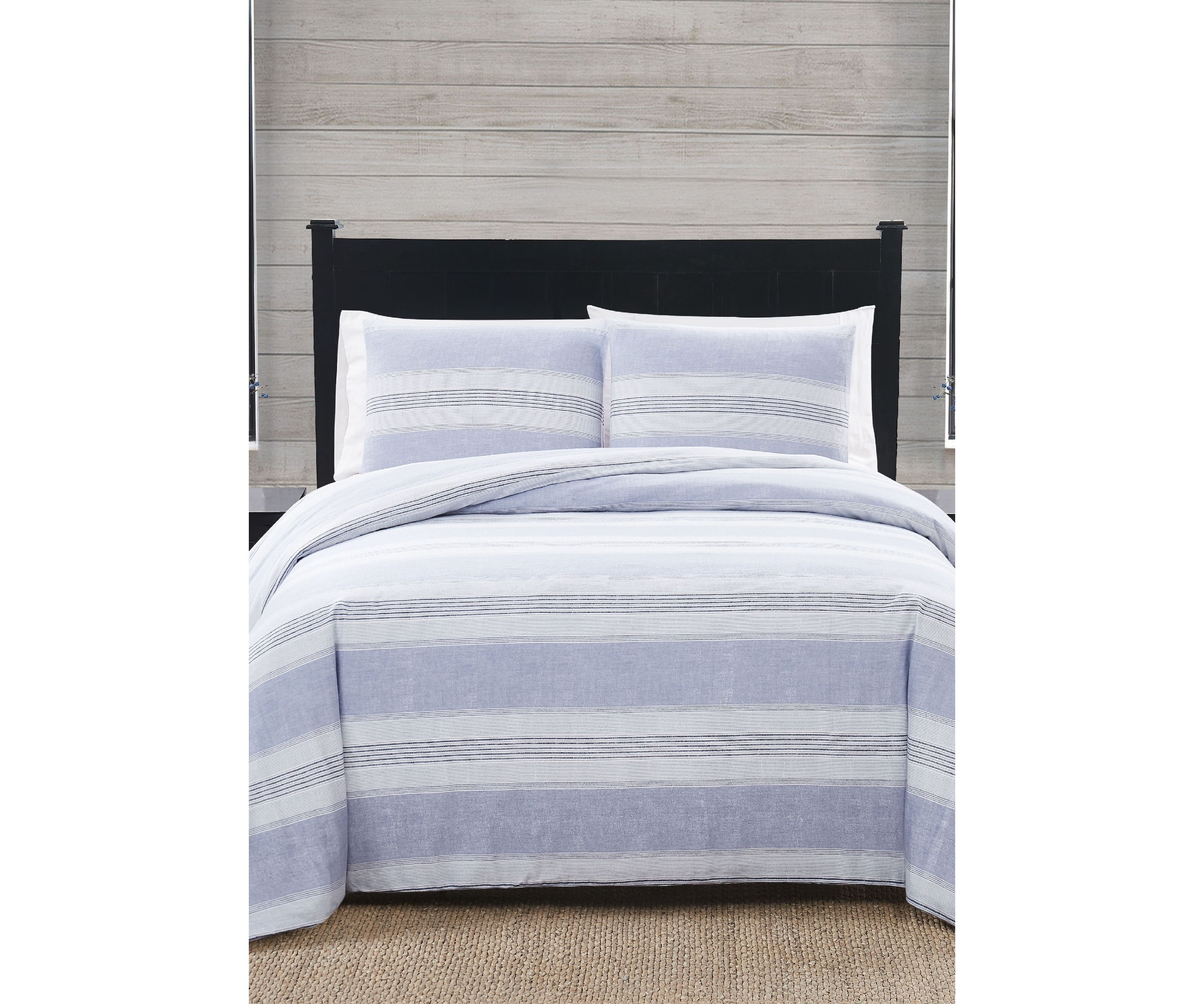 Stripe Flannel Comforter Set