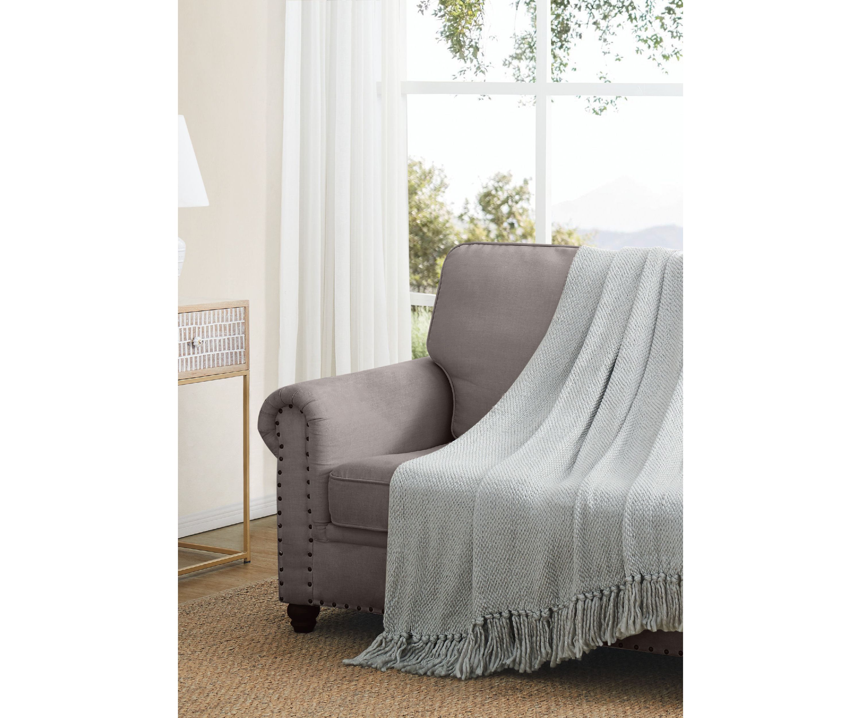 Woven Lurex® Throw Blanket