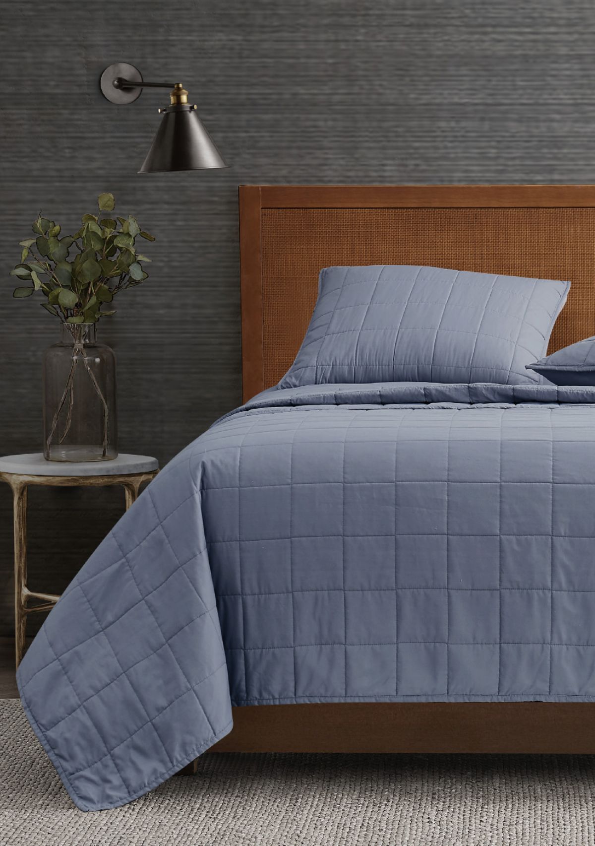 Garment Wash Solid Quilt Set
