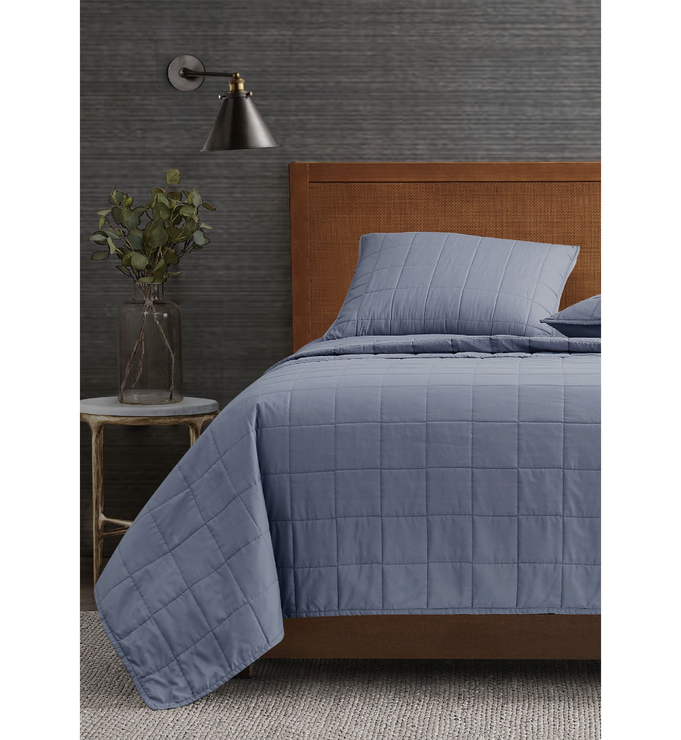 Garment Wash Solid Quilt Set