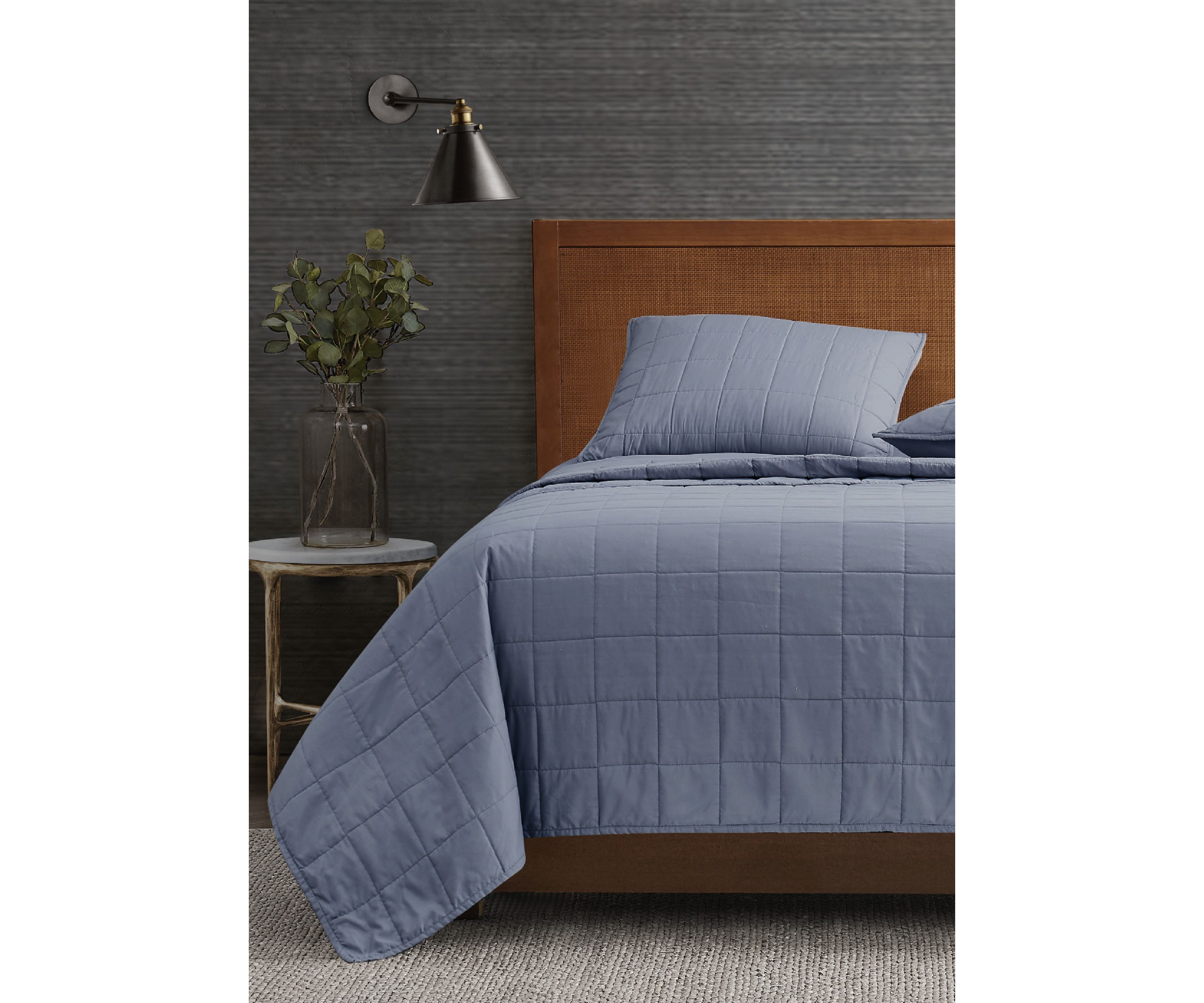 Garment Wash Solid Quilt Set