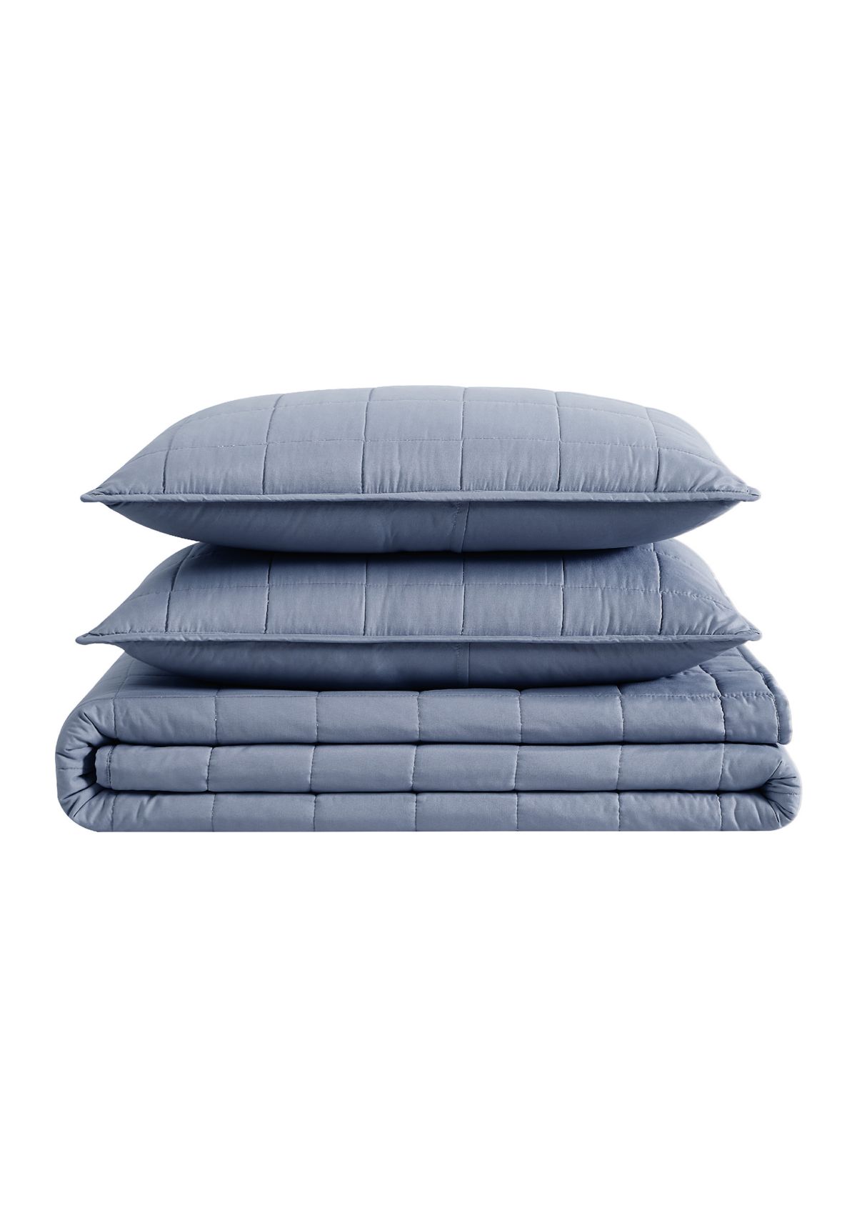 Garment Wash Solid Quilt Set