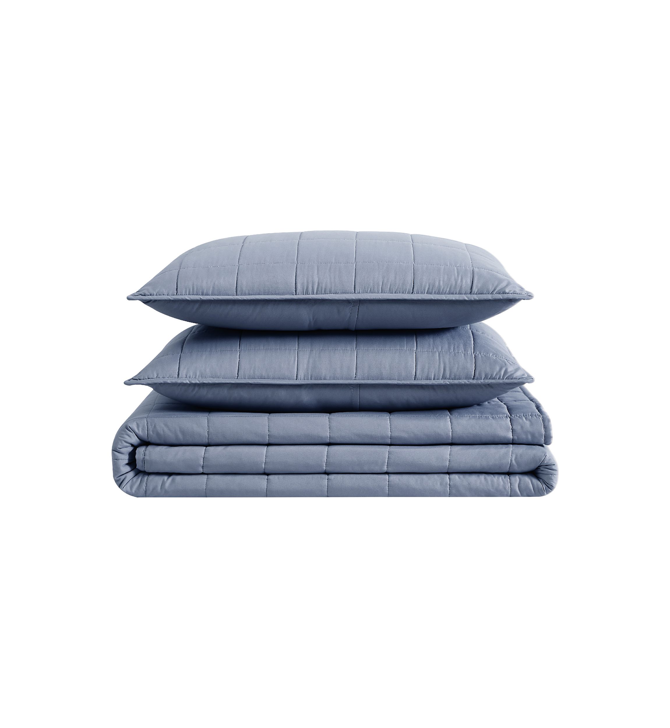 Garment Wash Solid Quilt Set
