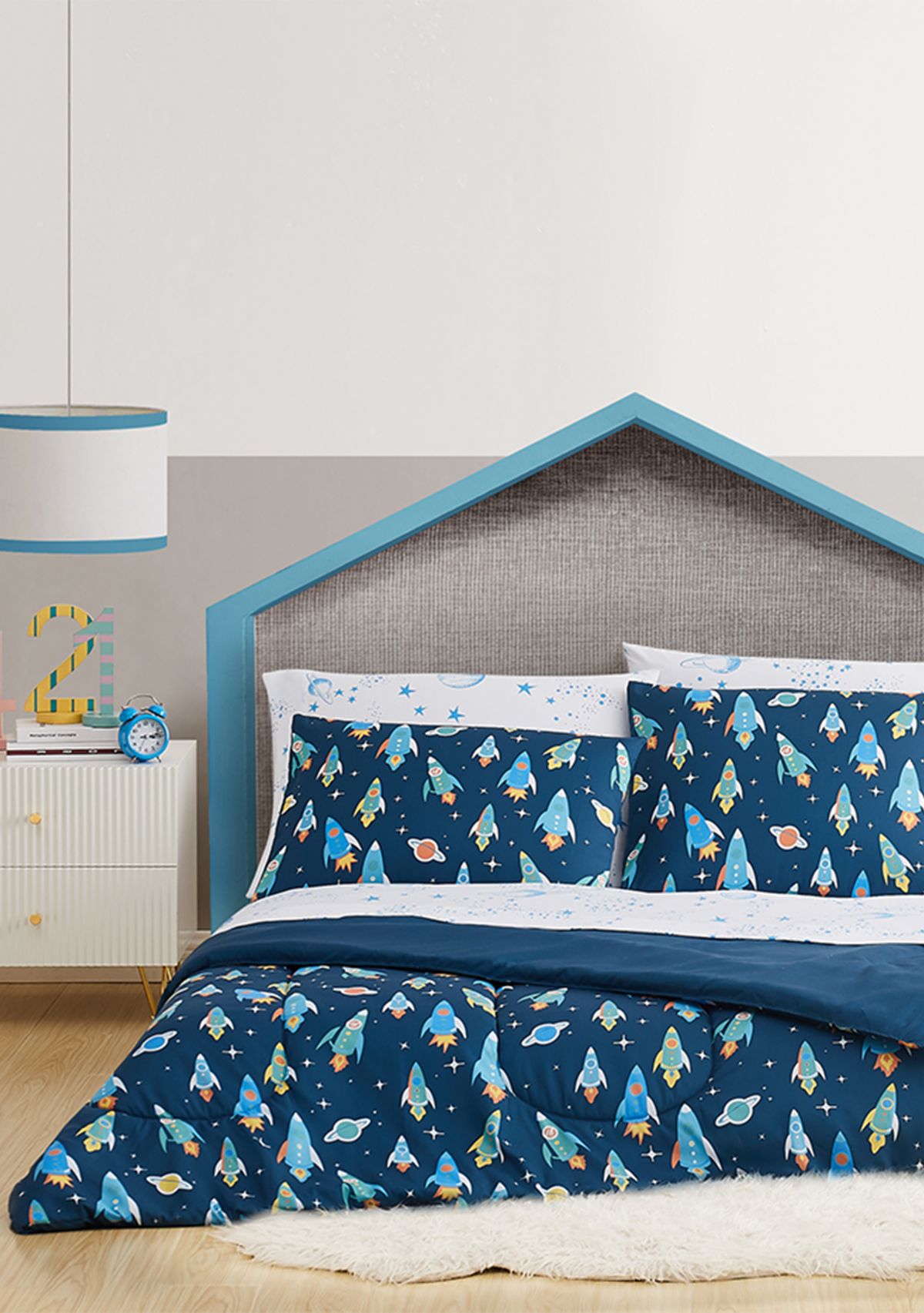 Rocket Ship Bedding Set