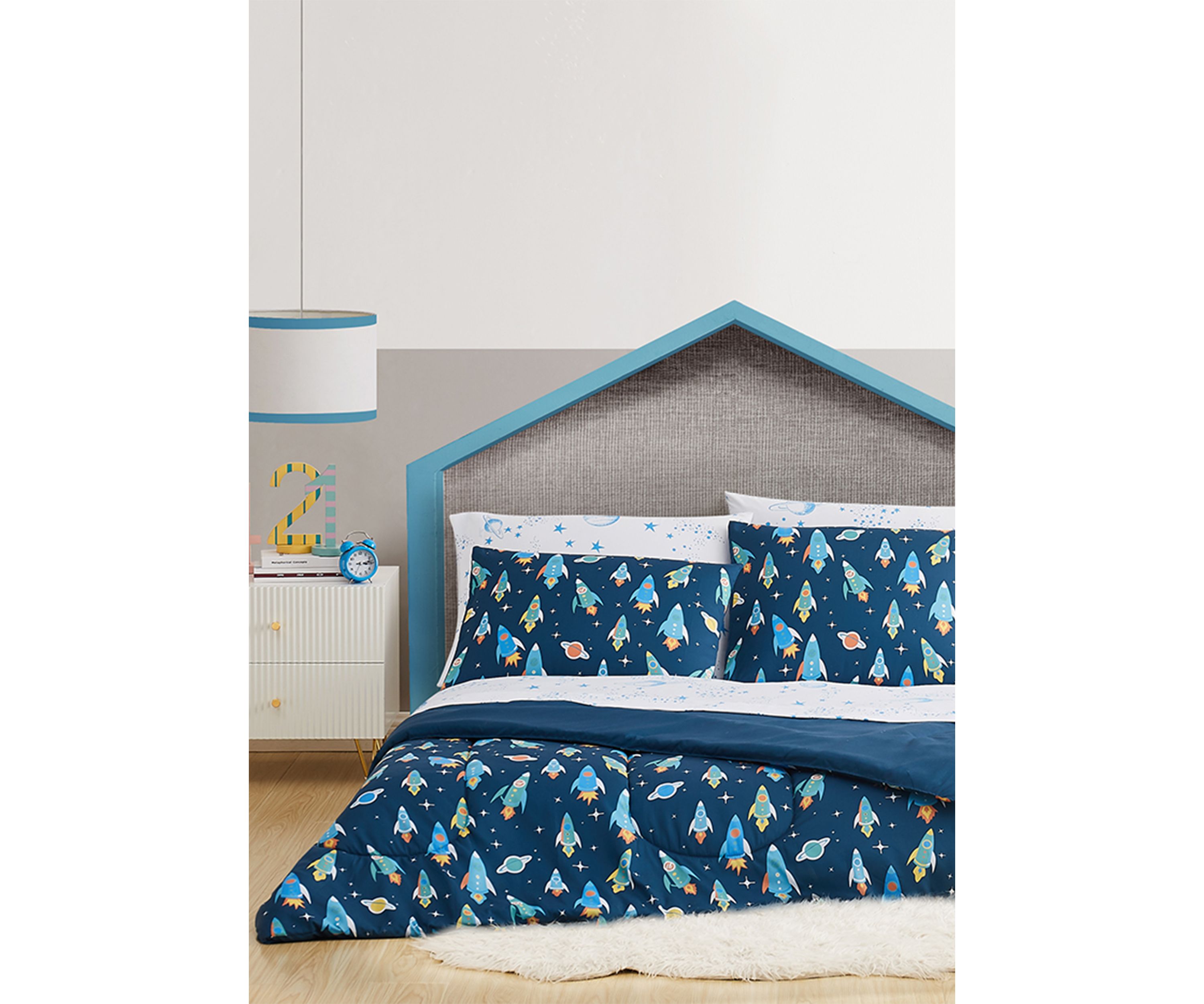 Rocket Ship Bedding Set