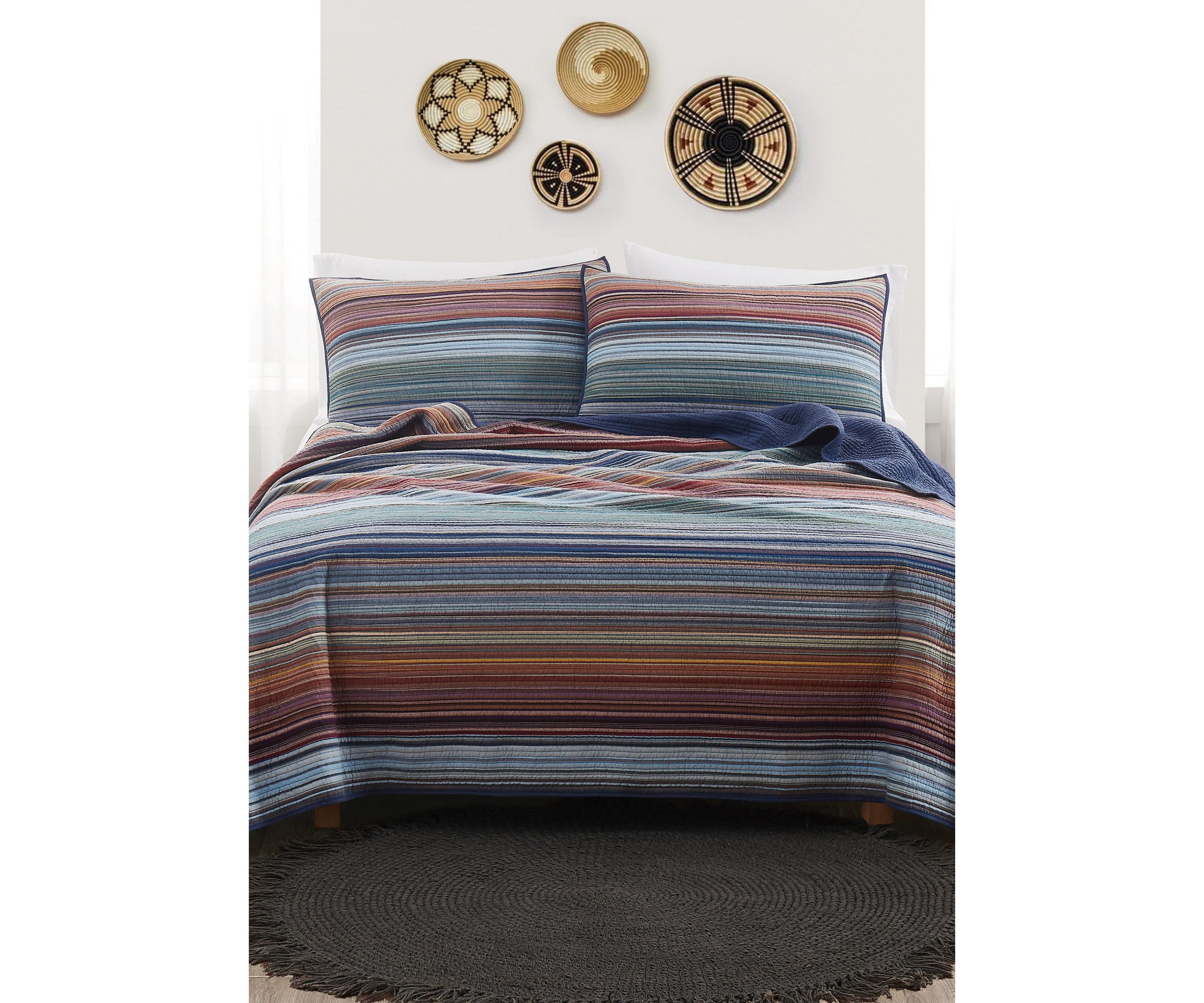 Met Stripe Yarn Dye Quilt Set
