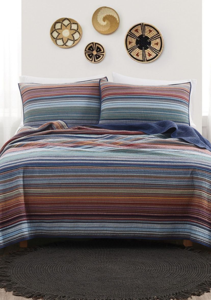 Met Stripe Yarn Dye Quilt Set