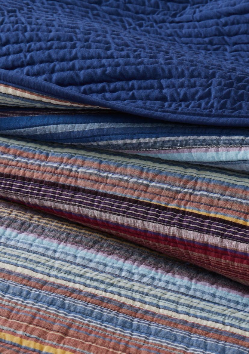 Met Stripe Yarn Dye Quilt Set
